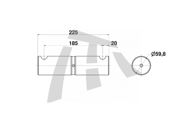 PERNO BALANZA 60X225 RANDON - Imagem 2