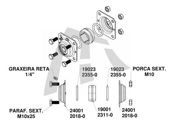 KIT REPARO COMPLETO EJE "S" TUBLES - Imagem 2