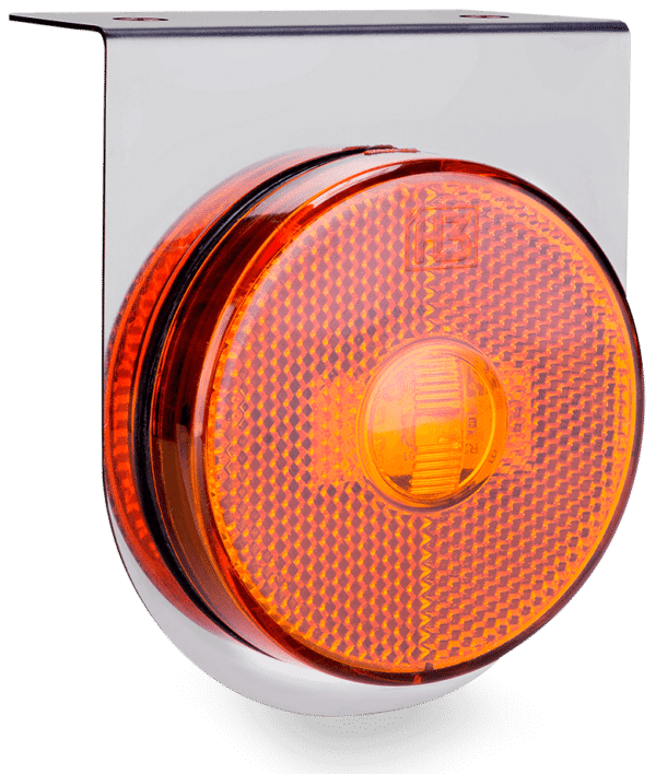 LANT. LAT. AMARILLO 65MM LED C/ SUP. INOX C/ CABLE